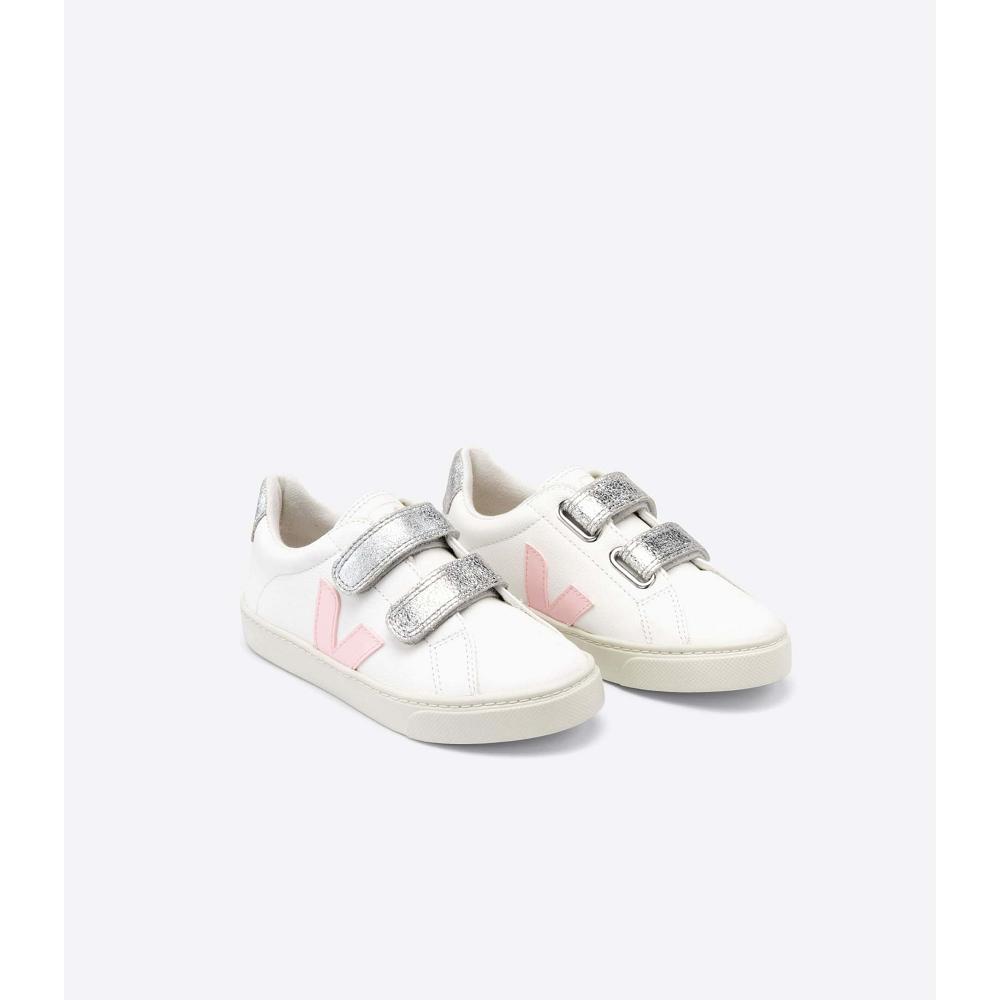 παπουτσια παιδικα Veja ESPLAR CHROMEFREE White/Pink | GR 731PJJ